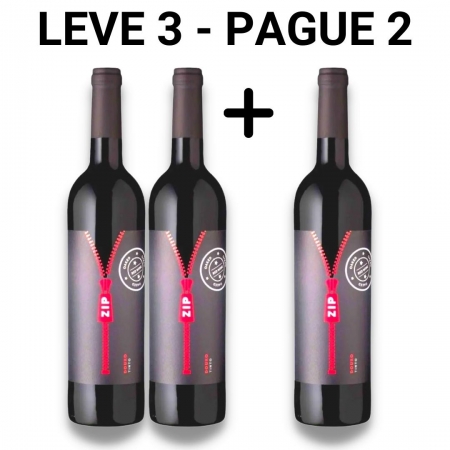 LEVE 3 - PAGUE 2| Vinho Tinto Zip Oaked  - 750ml