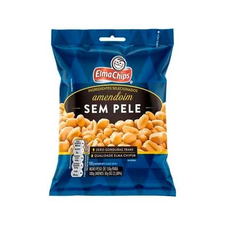 Amendoim Sem Pele Elma Chips - 100g -