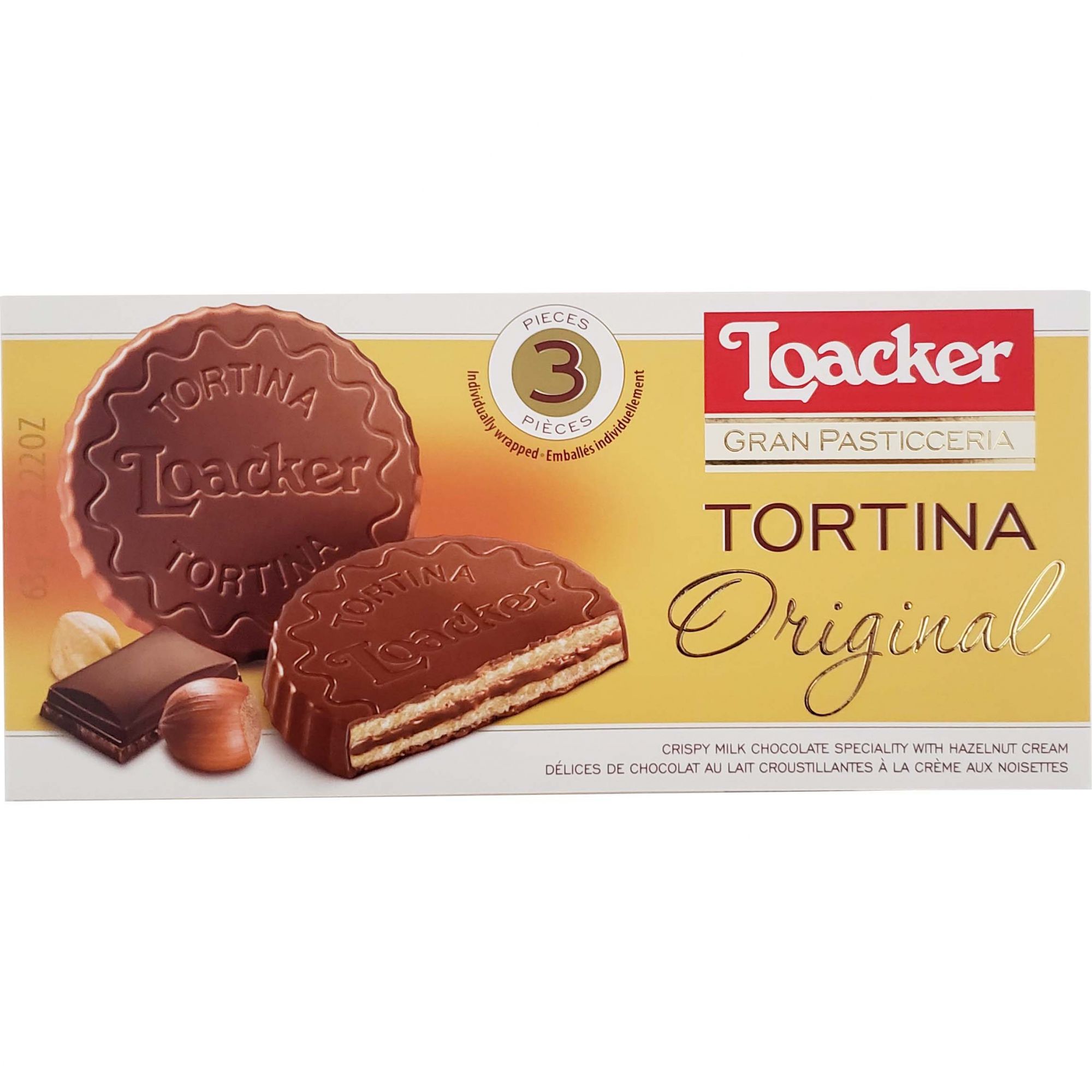 Biscoito Wafer Tortina Original Loacker - 63g -