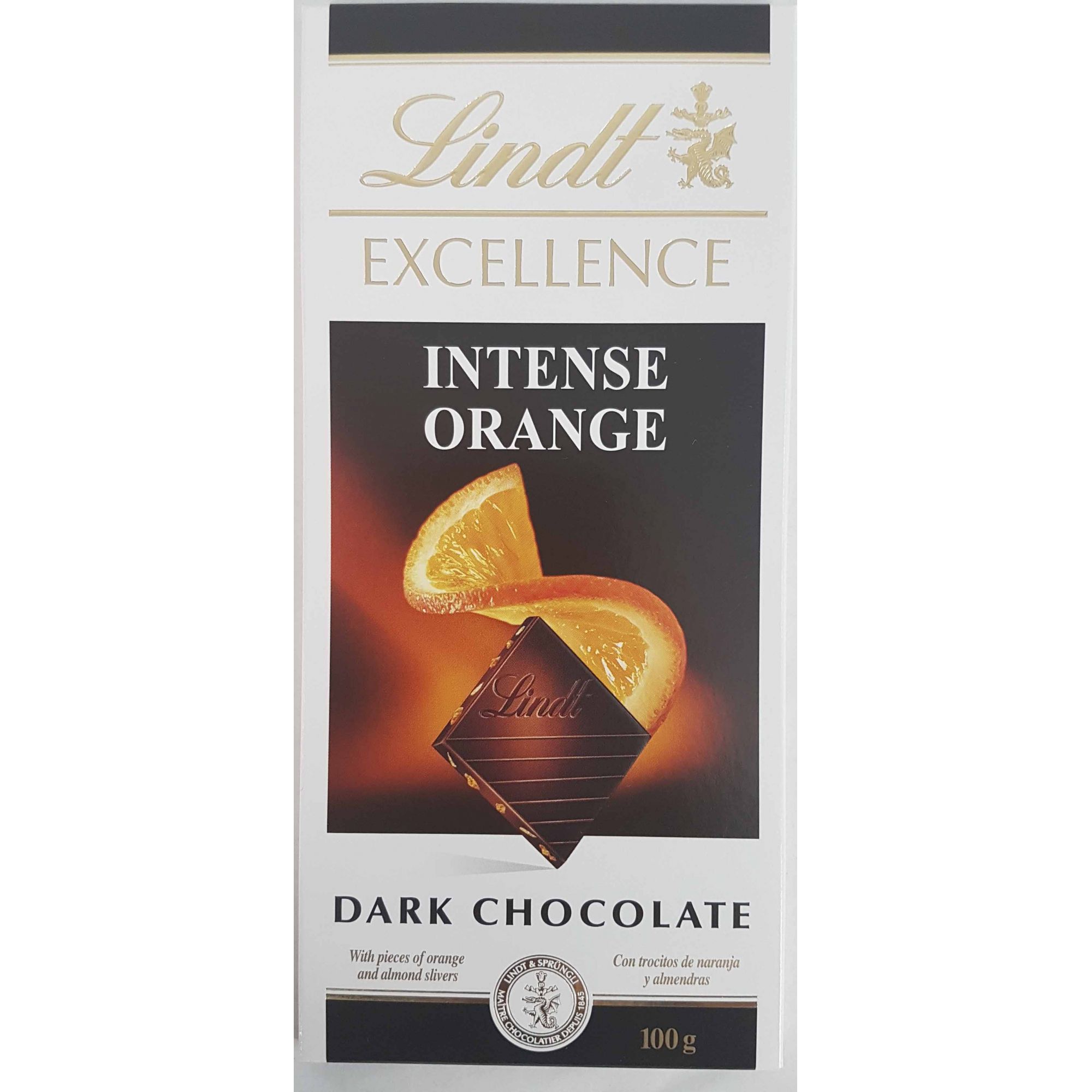 Chocolate Lindt Excellence Intense Orange - 100g -