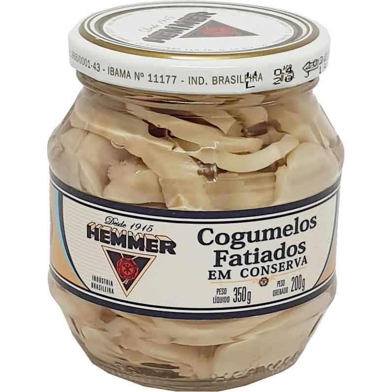 Cogumelos Fatiados em Conserva Hemmer - 350g -