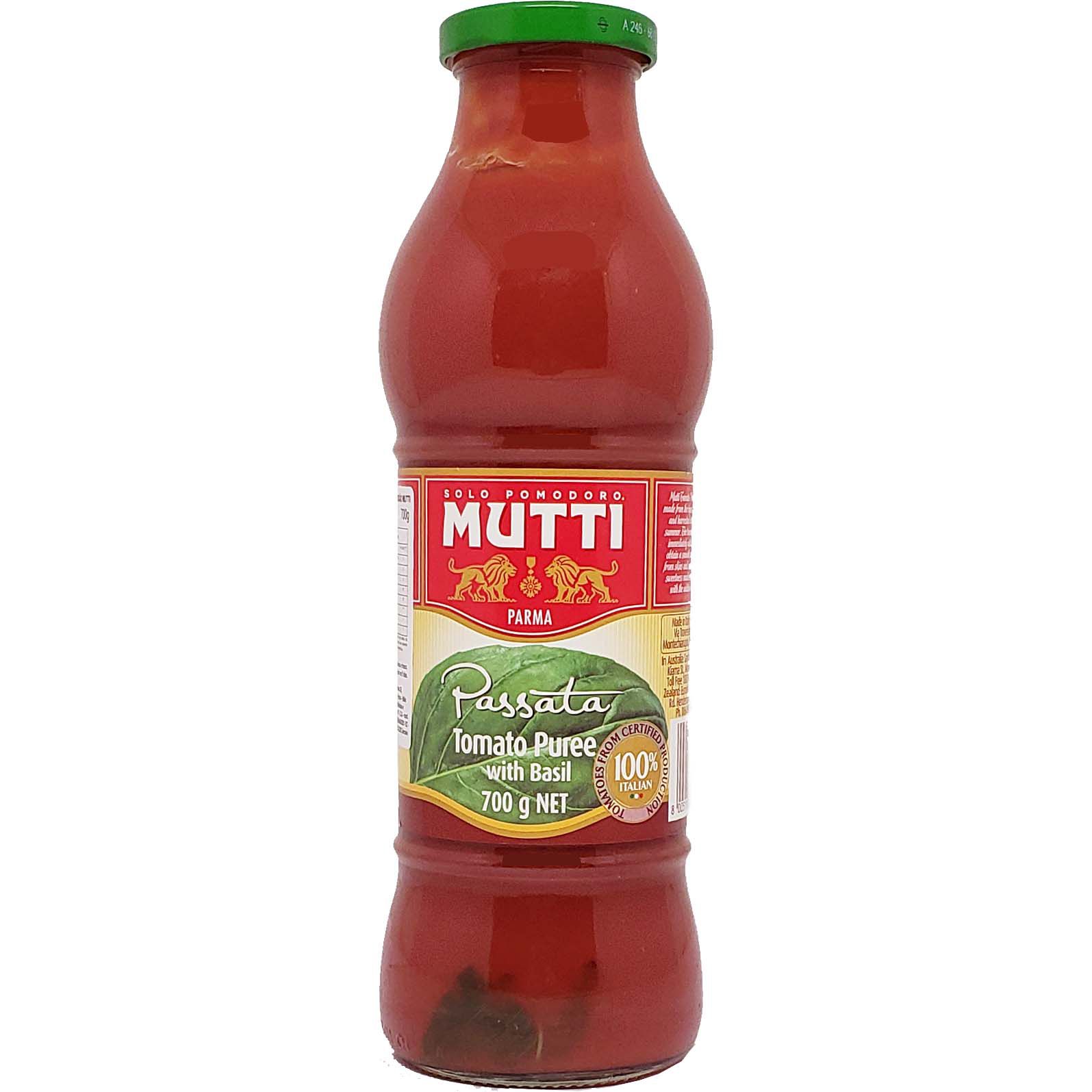 Pure tomate com Manjericão Mutti - 700g -