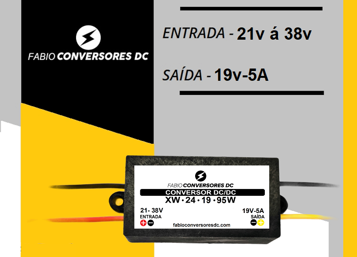 AU 02(19) - Conversor DC/DC de 24V para 19V-5A