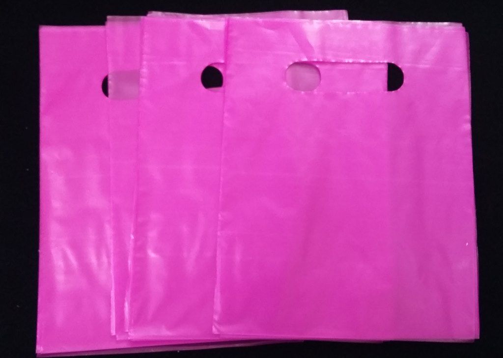 Sacola Plastica de alta densidade  30x40 Pink com 50 unidades