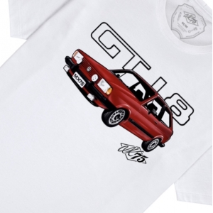 Camiseta MK75 Tradicional (Unissex) - VW GOL GT Branca