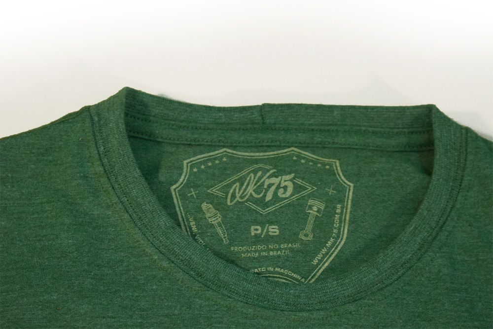 Camiseta Bordada Mk75 CORSE - (Verde Mescla)