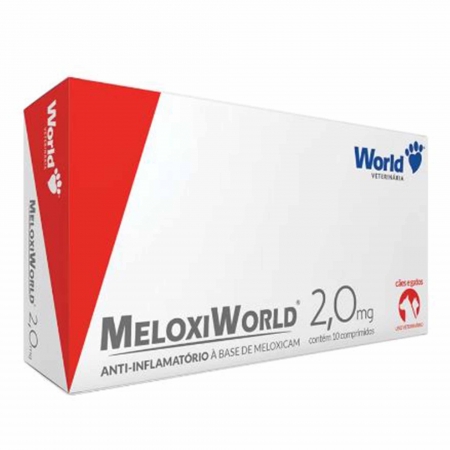 Anti-Inflamatório MeloxiWorld 2,0mg para Cães e Gatos de 20Kg