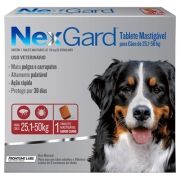Antipulgas e Carrapatos p/ Cães Nexgard 25,1 a 50kg - Caixa com 1 tablete mastigável