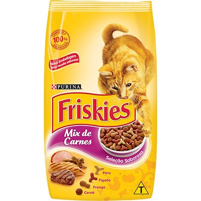 Ração Friskies Mix de Carne Seleção Saborosa - Gatos Adultos - 10,1kg