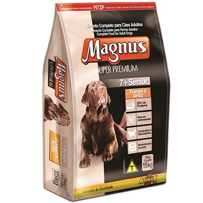Ração Magnus Super Premium Frango e Arroz - Cães Senior 