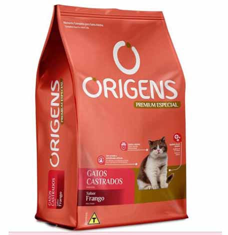 Ração Origens para Gatos Castrados Sabor Frango 10,1kg