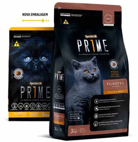 Ração Special Cat Prime Frango e Arroz - Gatos Filhotes