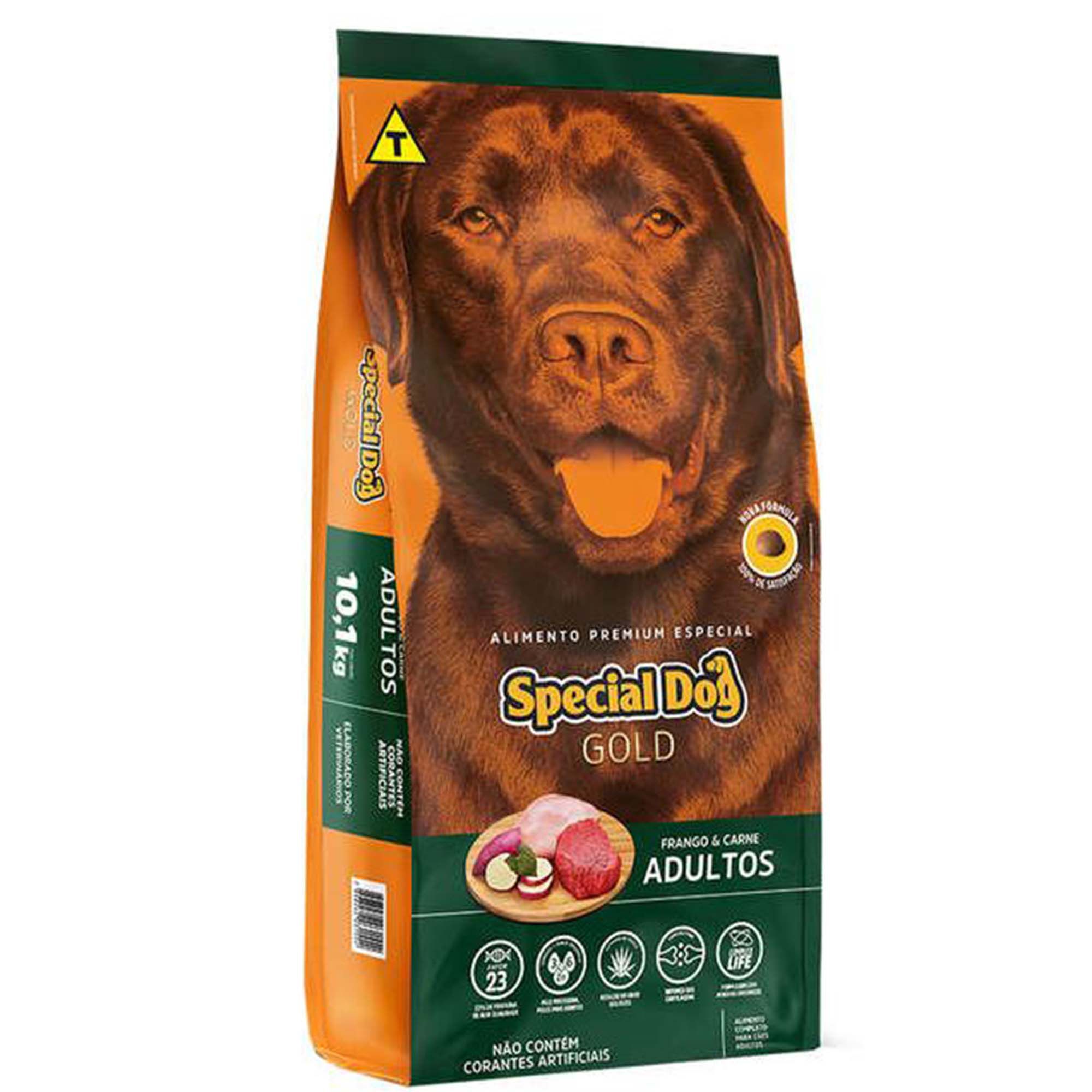 Ração Special Dog Gold - Frango e Carne - Cães Adultos de Raças Médias e Grandes