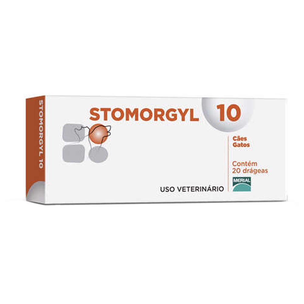 Stomorgyl 10 Antibiótico Merial para Cães e Gatos - Cx 20  comprimidos