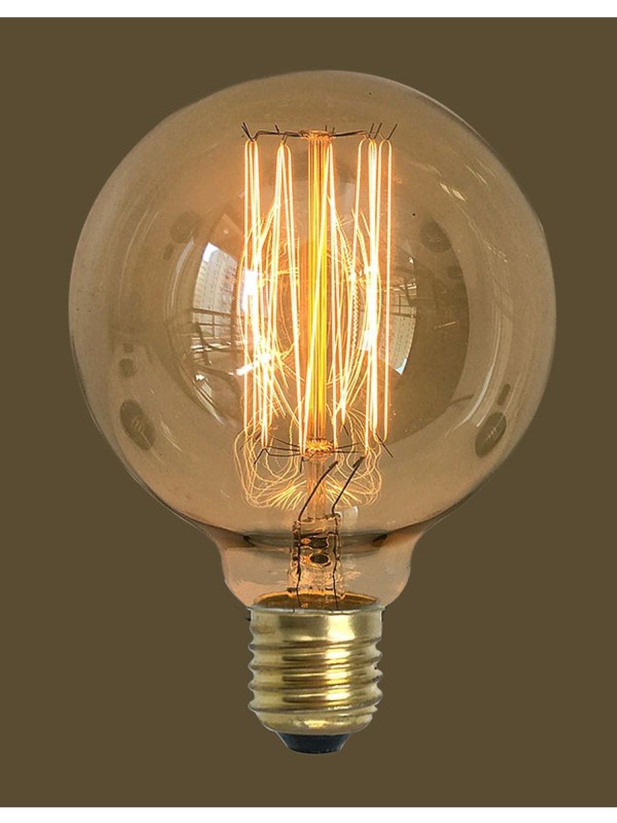 4 Lampada Vintage Retrô Filamento De Carbono G125 60W 220V