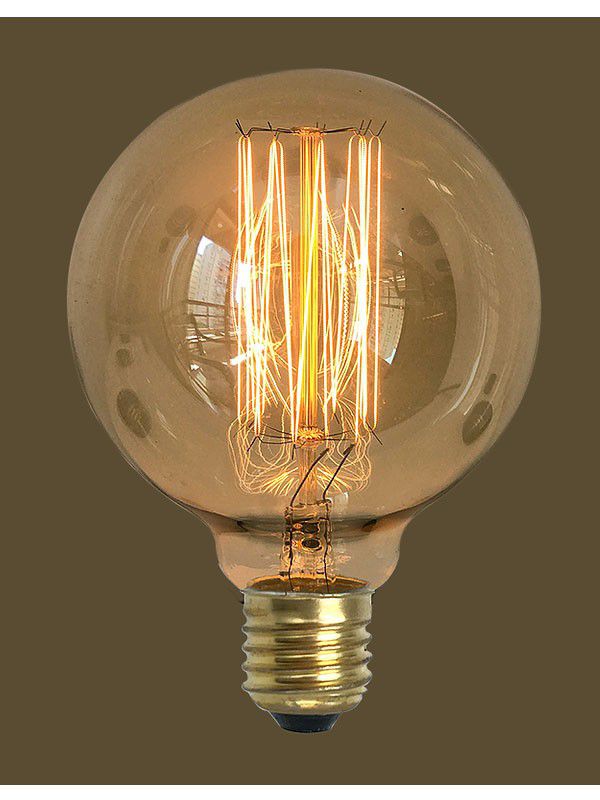 Lampada Vintage Retrô Filamento De Carbono G125  40W 220V