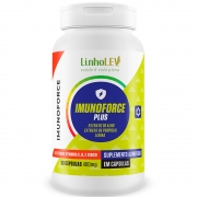 Imunoforce Plus - Lisina + Própolis + Alho + Vitamina C + D + Zinco 60 cáps