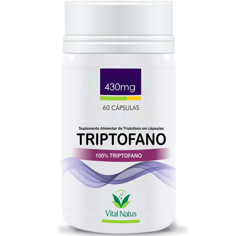 L-Triptofano 430mg Puro 60 cápsulas