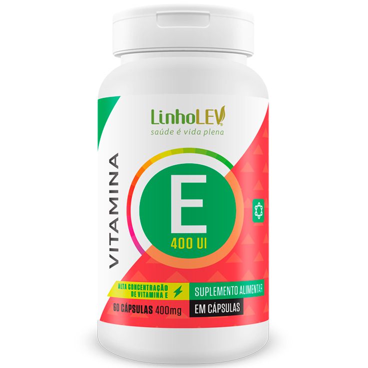 Vitamina E 400 UI Concentrada Tocoferol 60 cáps