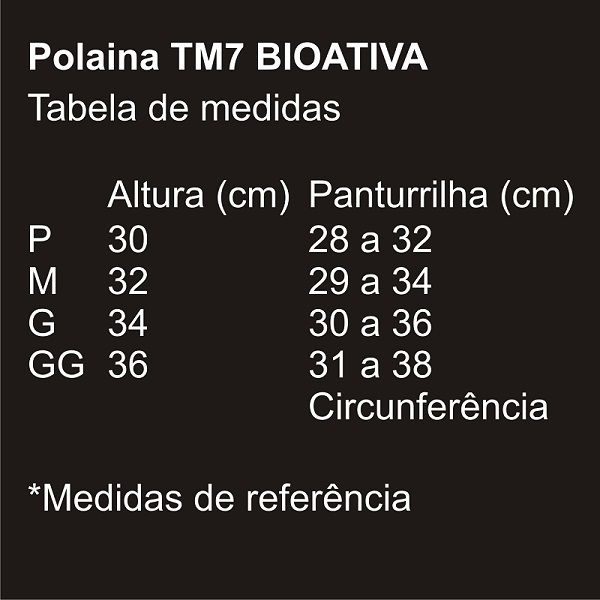 POLAINA TM7 BIOATIVA (com Infravermelho Longo)