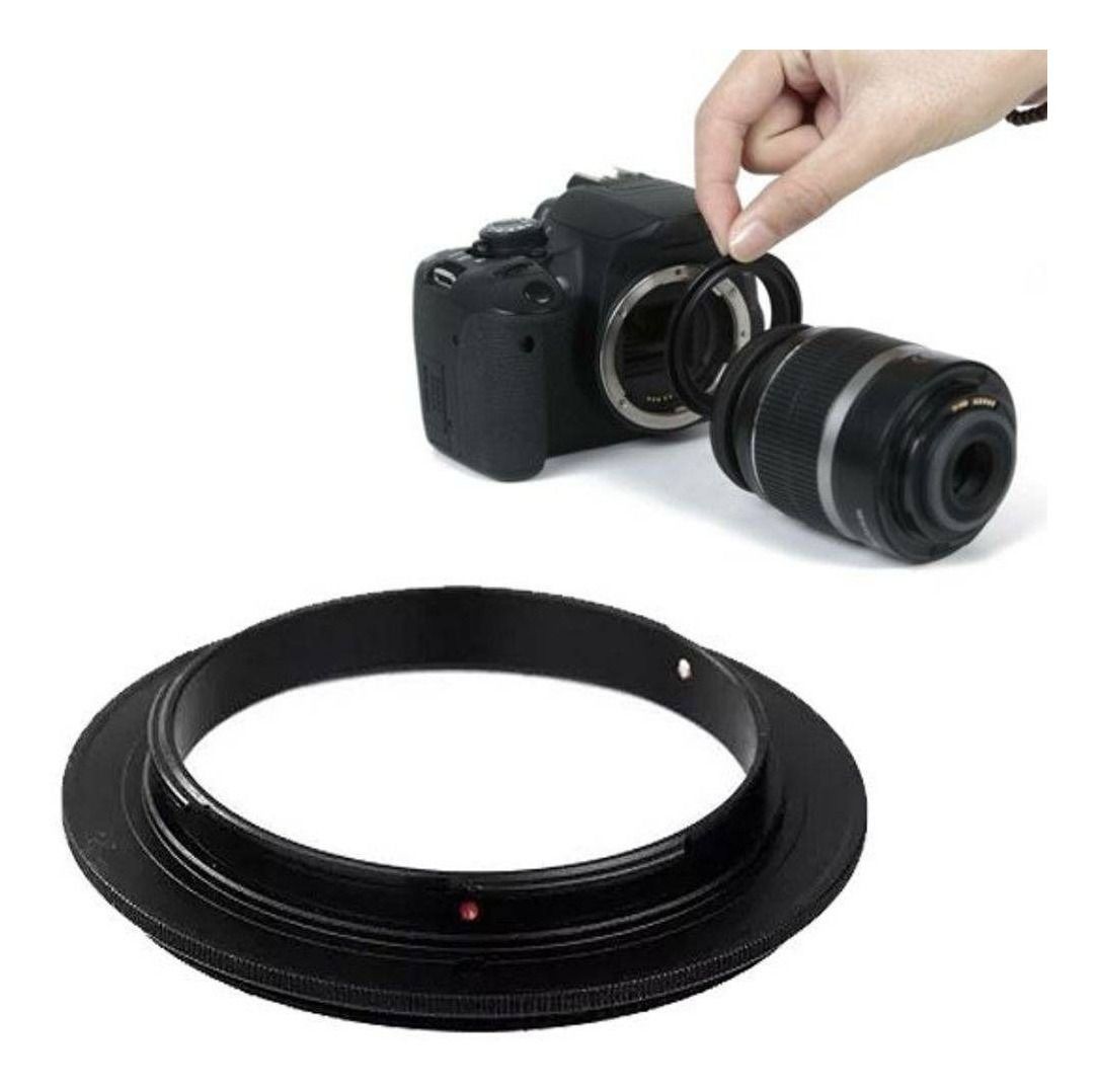 Anel Inversor Lente Macrofotografia Cameras Sony Alpha 52mm