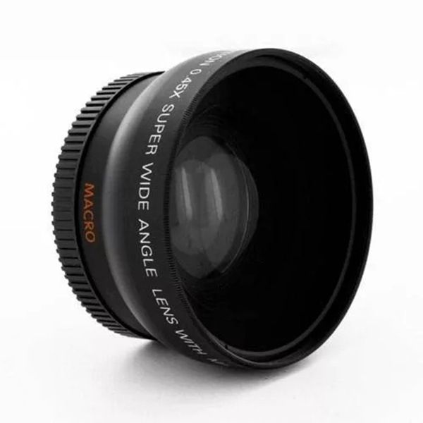 Lente Grande Angular Wide 0.45x 52mm + Macro Nikon 18-55mm