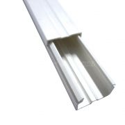 Canaleta de PVC Branca com Fita Adesiva Caixa 25 Un - Ilumi