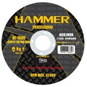 Disco de Corte Extra Fino 4.1/2" Aço e Inox 10 un. - Hammer