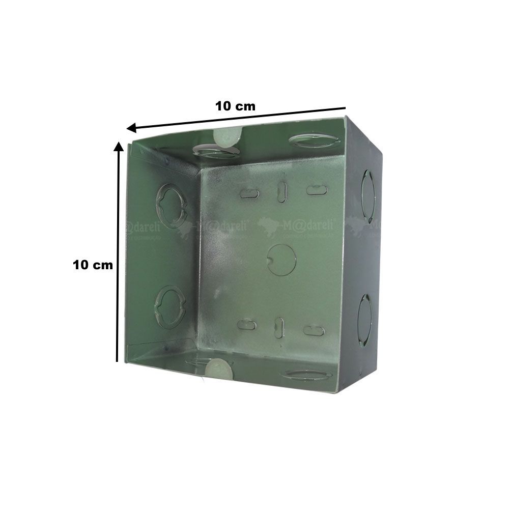 Caixa de Passagem Plasmar - Metal 10 cm x 10 cm