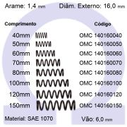 Mola de Compressão OMC 140160XXX (Embalagem 10 peças)