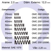 Mola de Compressão OMC 200120XXX (Embalagem 5 peças)