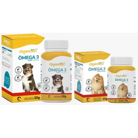 Suplemento Vitamínico Organnact Ômega 3 Dog