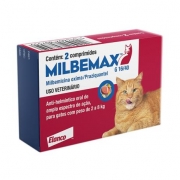 Vermífugo Milbemax para Gatos de 2 a 8kg- 2 Comprimidos