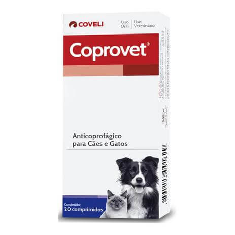 Anticoprofágio Coprovet - Caixa com 20 Comprimidos
