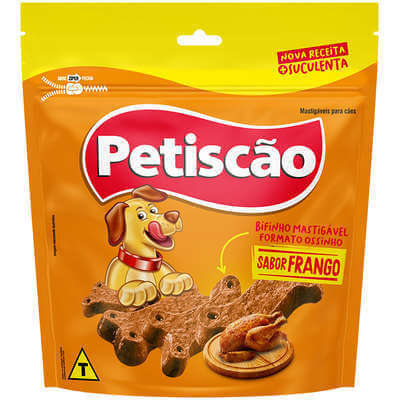 Bifinho Mastigável Ossinho Petiscão Cães- Frango  - Agropet Mineiro