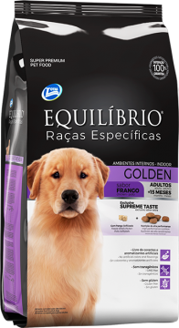 Ração Equilibrio Cães Golden Retriever Adulto 12kg  - Agropet Mineiro