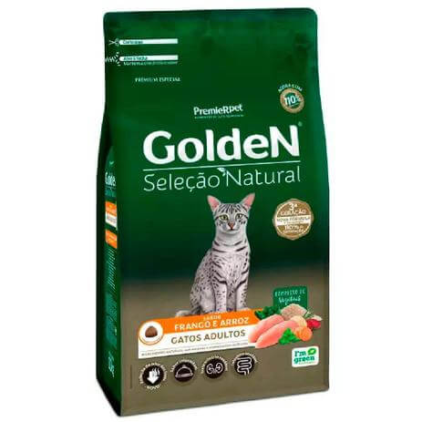 Golden Seleção Natural Gatos Adultos Frango  - Agropet Mineiro