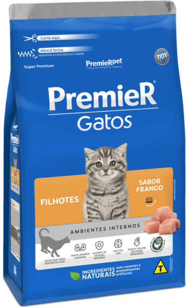 Premier Gatos Filhotes Frango  - Agropet Mineiro