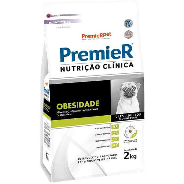 Premier Nutrição Clínica Cães Obesidade Raças Pequenas  - Agropet Mineiro