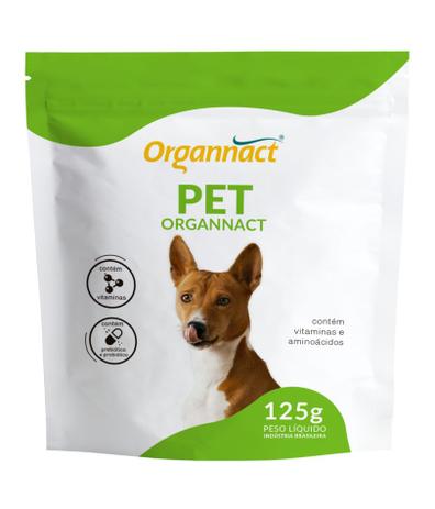 Suplemento Vitamínico Organnact Pet Probiótico 125g  - Agropet Mineiro