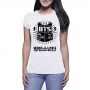 Camiseta Branca Feminina Personalizada - Poliéster