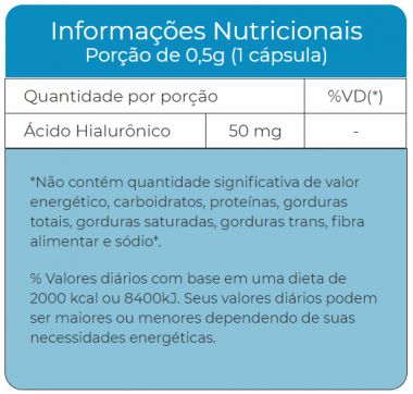 Ácido Hialurônico 30 Cápsulas 500mg - Upnutri