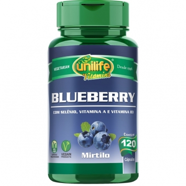 Blueberry Mirtilo Antioxidante 120 Cápsulas 550mg - Unilife