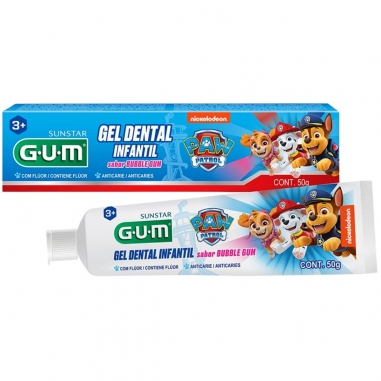 Gel Dental Infantil Bubble Gum Com Flúor Anticárie 50g - Gum