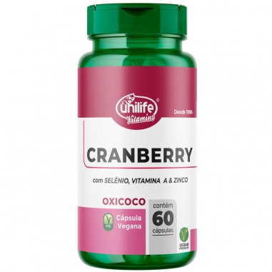 Kit 3 Cranberry Antioxidante 500mg 60 Capsulas - Unilife