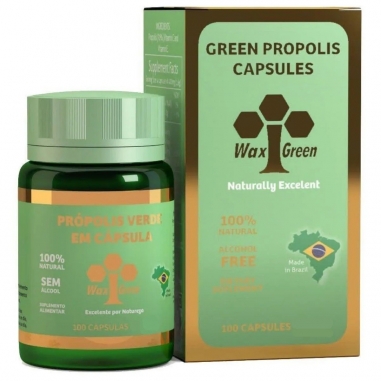 Kit 3 Própolis Verde 80% + Ômega 3 100 cápsulas 300mg - Wax Green