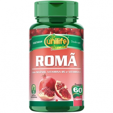 Kit 3 Romã C/ Vitaminas Unilife - 60 Cáps 500mg