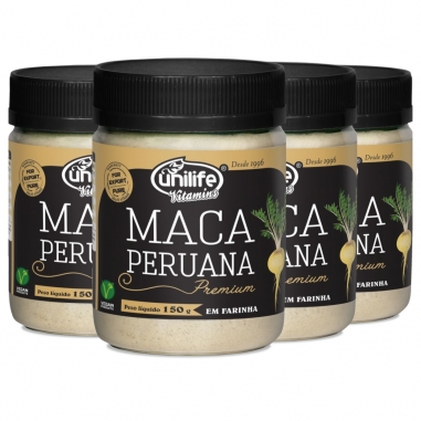 Kit 4 Maca Peruana Premium Em Pó 150g - Unilife