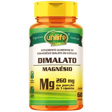 Kit 4 Magnésio Dimalato Unilife - 60 Cápsulas 700mg