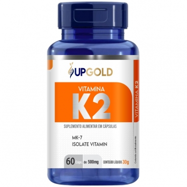 Kit 5 Vitamina K2 Menaquinona 60 Cápsulas 500mg - Upgold